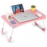 FISYOD Foldable Laptop Table, Portable Lap Desk Be