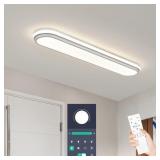 Smart LED Ceiling Light,36.2In Dimmable Modern Met