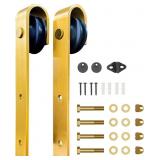 Rio Salto Brushed Brass Gold Barn Door Rollers   E