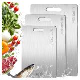 Titanium Cutting Board Set of 3,100% Pure Titanium