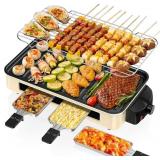 Electric Indoor Grill 1500W -2 in 1 Smokeless Indo