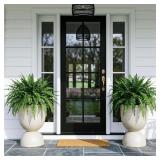 KOL Planters Flower Pots, Plastic Urn Planters for