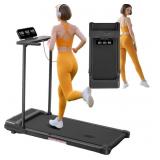 Walking Pad Treadmill with Handle Bar, 3.5HP Elect