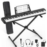 88 Key Piano Keyboard, Semi Weighted Electronic Di