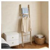 Wooden Blanket Ladder - 76in Natural & Motley Wood