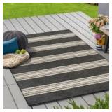Mineral Springs Outdoor Area Rug Huntington Stripe