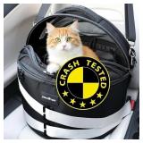 Crash-Tested 3-in-1 Portable Small Dog Car Seat, C