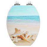 Angol Shiold Elongated Toilet Seat Molded Wood Toi
