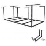 FLEXIMOUNTS 4x8 Overhead Garage Storage Rack witho