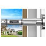 Silver Tension Curtain Rod 41-126In(4-10Ft), Long