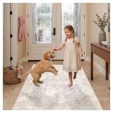 Rugxara 9x12 Washable Entryway Rug, Non Slip Boho