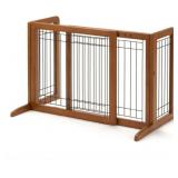 Richell 94135 Freestanding Pet Gate with Autumn Ma
