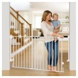 Cumbor 35.1-55" Wide No Bottom Bar Baby Gate for
