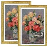 Vittanly 12x18 Poster Frames Set of 2, Ornate Vint