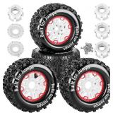 RC Wheels and Tires Set(4PCS) for 1/8 1/10 Monster