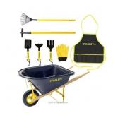 Stanley Jr Wheelbarrow & 7 Piece Garden Set