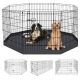Dog Pen Pet Playpen Dog Fence Indoor Foldable Meta