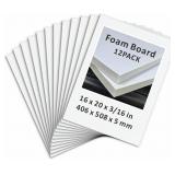 Foam Board 16 x 20 in, ZXUNLIEH 11 Pack White Post