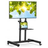 PERLESMITH Rolling TV Stand on Wheels for 32-83 In