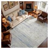 Washable Rugs 9x12 Area Rug for Living Room- Moder