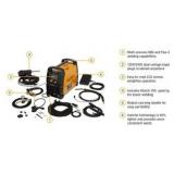 Klutch Dual-Voltage 4-in-1 Multi-Process Welder, 2