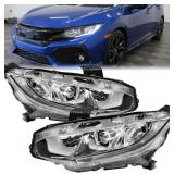 Chrome Headlights Assembly w/LED DRL Compatible wi