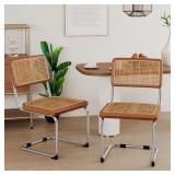 Alunaune Modern Mid Century Dining Chairs Set of 2