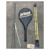 Prince Pro Tennis Racket in Cover & Hanger Level
