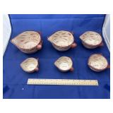 Temptations Cranberry Pig Measuring Cups NIB