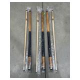 3 Pcs - Mizerak 58" 2 Pc Maple Pool Cues
