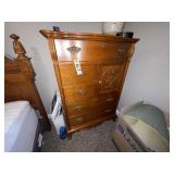 Tiger Stripe Chest of Drawers 36"L x 21"W x 52"