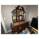 Dresser w/Mirror 62"L x 18"W x 32"H