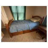 Twin Bed w/Underbed Storage Drawers