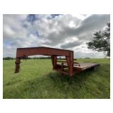 Gooseneck 2-Axle Trailer w/Ramps - 20ft L x 68"