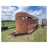 WW Bumper Pull Cattle Trailer - 16ft L x 5ft W