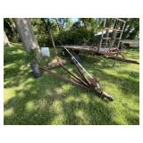 Shop Made Bumper Pull Round Bale Hauler