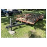 Bumper Pull 2-Axle Trailer 16ft w/Ramps
