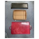 Broiling Pan - Serving Tray - Metal Riser