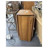 2-Door Drop Leaf Rolling Cabinet w/2 Leaves