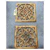 2 Pcs - Wooden Wall Dï¿½cor