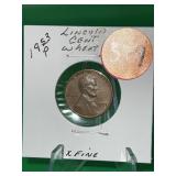 1953-P Lincoln Wheat Cent X Fine