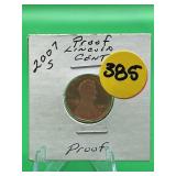 2007-S Proof Lincoln Cent Proof Unc