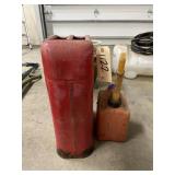 Metal US 5-Gal Jerry Can & 1 Gal Plastic Fuel Can