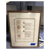 Framed Beatitudes Matthew 6:3-12 w/Marker