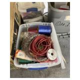 Assorted Craft Ribbon in Plastic Bin w/Lid