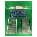 2000 Philadelphia Mint Set 10 Coins All Unc