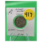 1945-S Silver Jefferson Nickel Fine