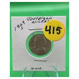 1969-S Jefferson Nickel Uncirculated