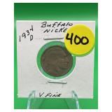 1934-D Buffalo Nickel Very Fine