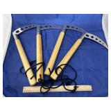 2 Pair Kobudo Kamas w/Wrist Lanyards